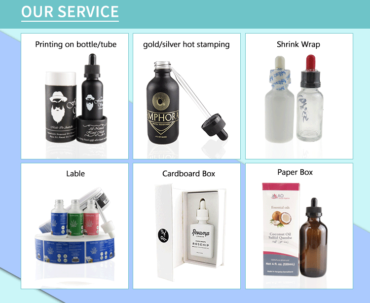 30ml rectangular glass dropper box