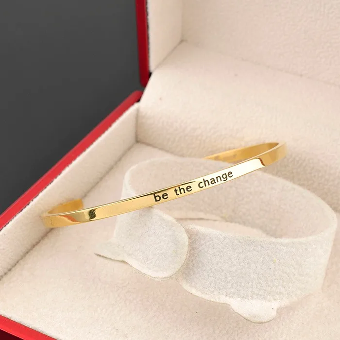 Wholesale Bracelet Jewelry Packaging Custom Long Cuff Stamped Bijoux