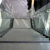 Total glass railing with bottom bracket and glass clamp