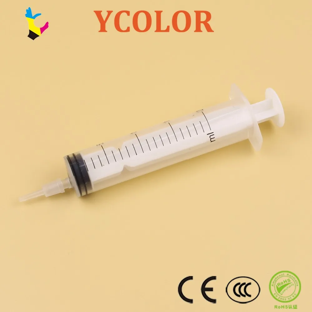 6 Pieces/lot For Large Format Printer Refill Ink Syringe With Connector