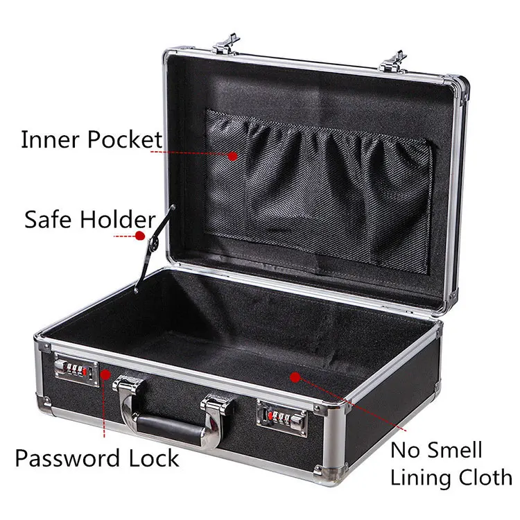 Combination Lock Briefcase Organizer Attache Case Briefcase Black Buy