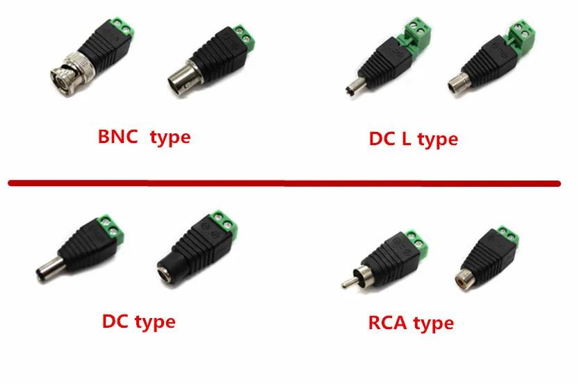 Female And Male Plug Jack Adapter Terminal Connector 2 1mm For Cctv Led Ac Dc Power Buy 12v Male And Female Dc Power Connector Male Dc Plug Connector Female Power Plug Connector Product On