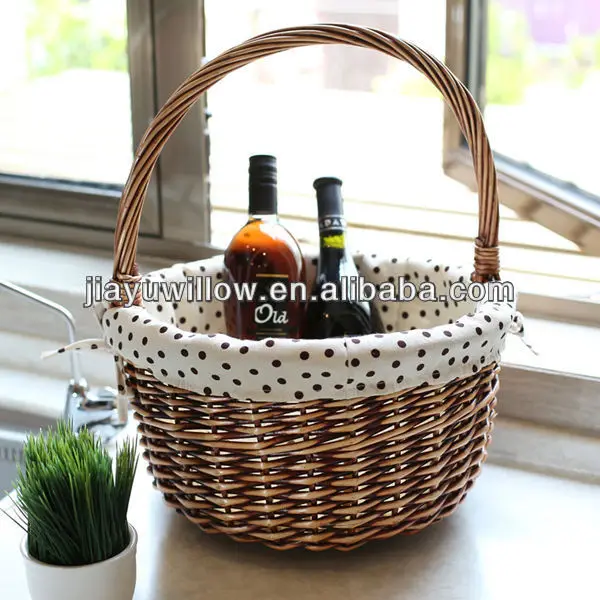 Wicker Picnic Basket Hamper Carryon Carry Handle Storage Baskets Buy