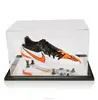 Acrylic football boot display case,custom made high quality clear acrylic football boot display case