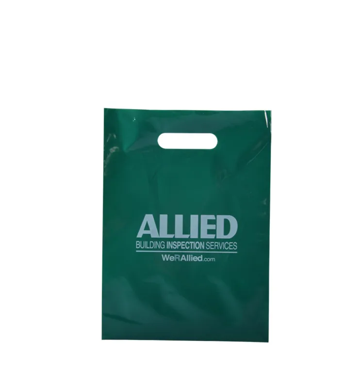 China Supplier Cheap Printing Die Cut Handle Cute Garment Plastic Bags