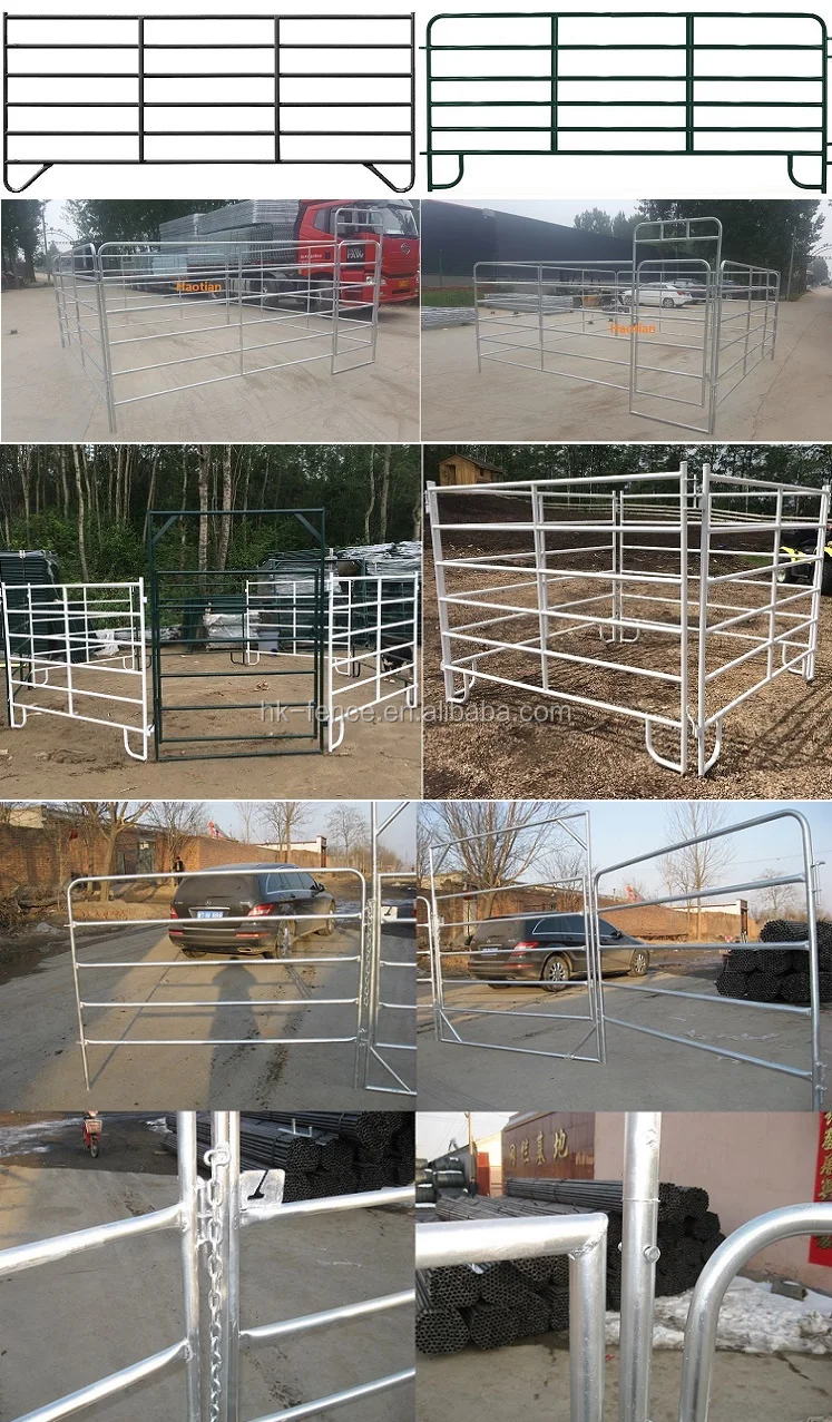 Heavy Duty Steel Tube Structural Corral Panel Livestock Fencing & Gates