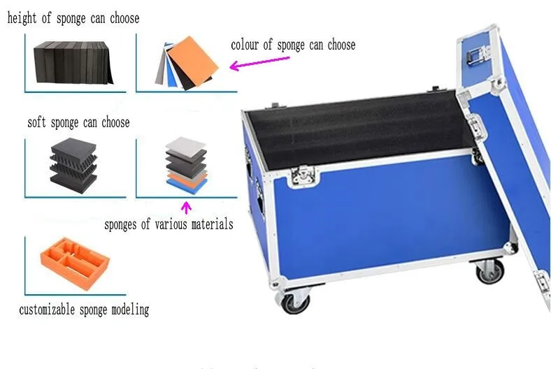 Durable Aluminum Flight Case with 4 Wheels - Ideal for Transport