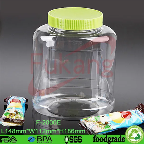 5 Litre Clear Plastic Candy Jar,Heart Shape Clear Plastic Sweet Jar