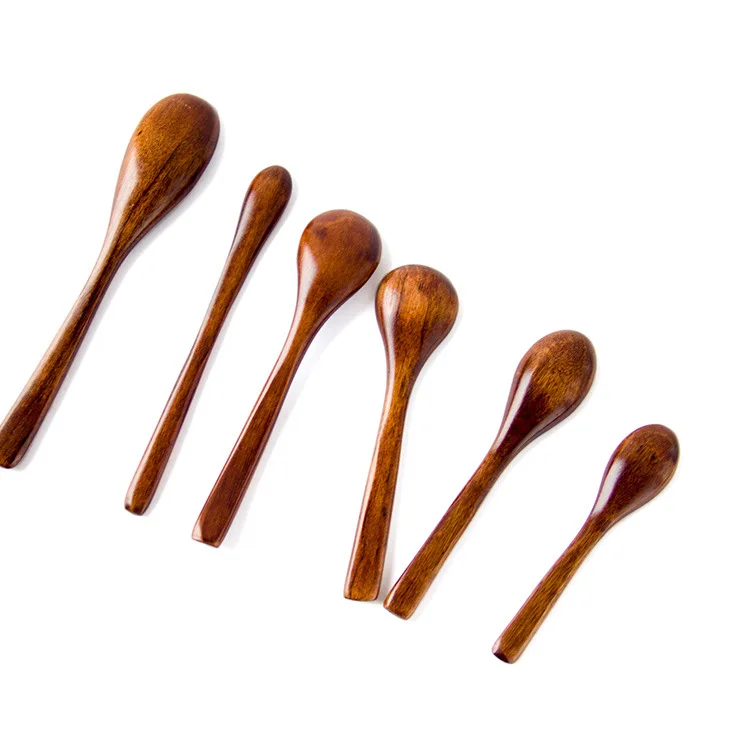 FQ brand ice cream customized soup yogurt feeding small wooden baby spoon