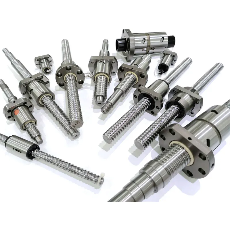 rolled thread ball screw c7 high transmission efficiency ball screw  for cnc machining parts