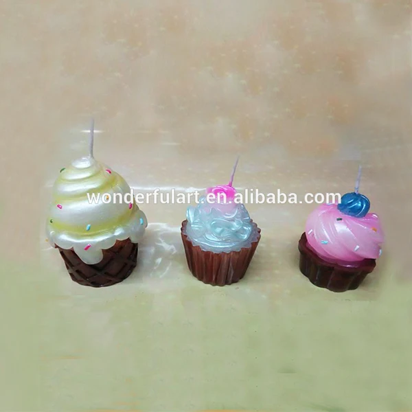 new design handmade cupcake candles,design candle,decorative candls