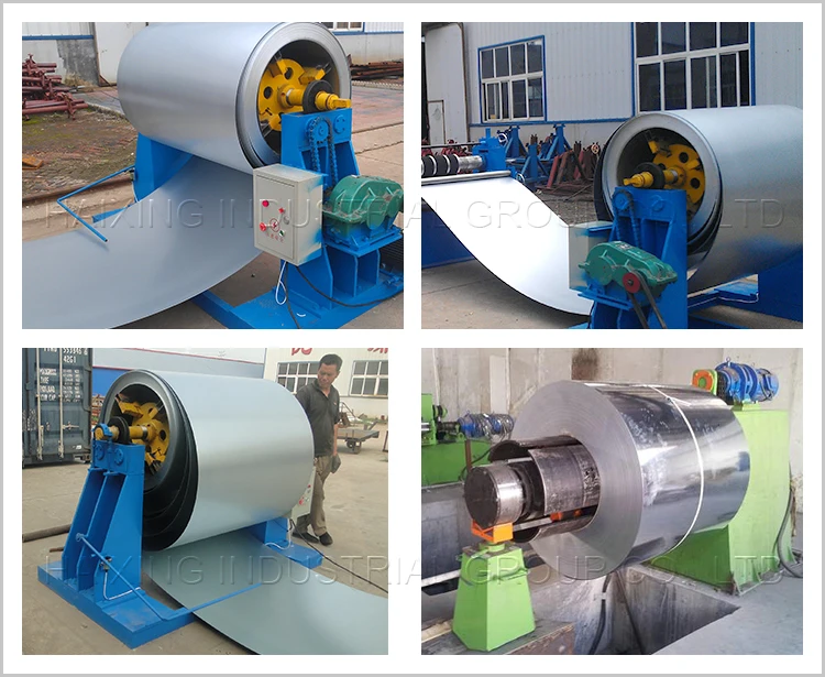 used sheet metal roll forming machine reel decoiler