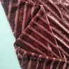 Striped spandex glitter Korean velvet flock fabric for dresses