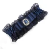 Vintage Women Blue Lace Garter For Wedding Handmade