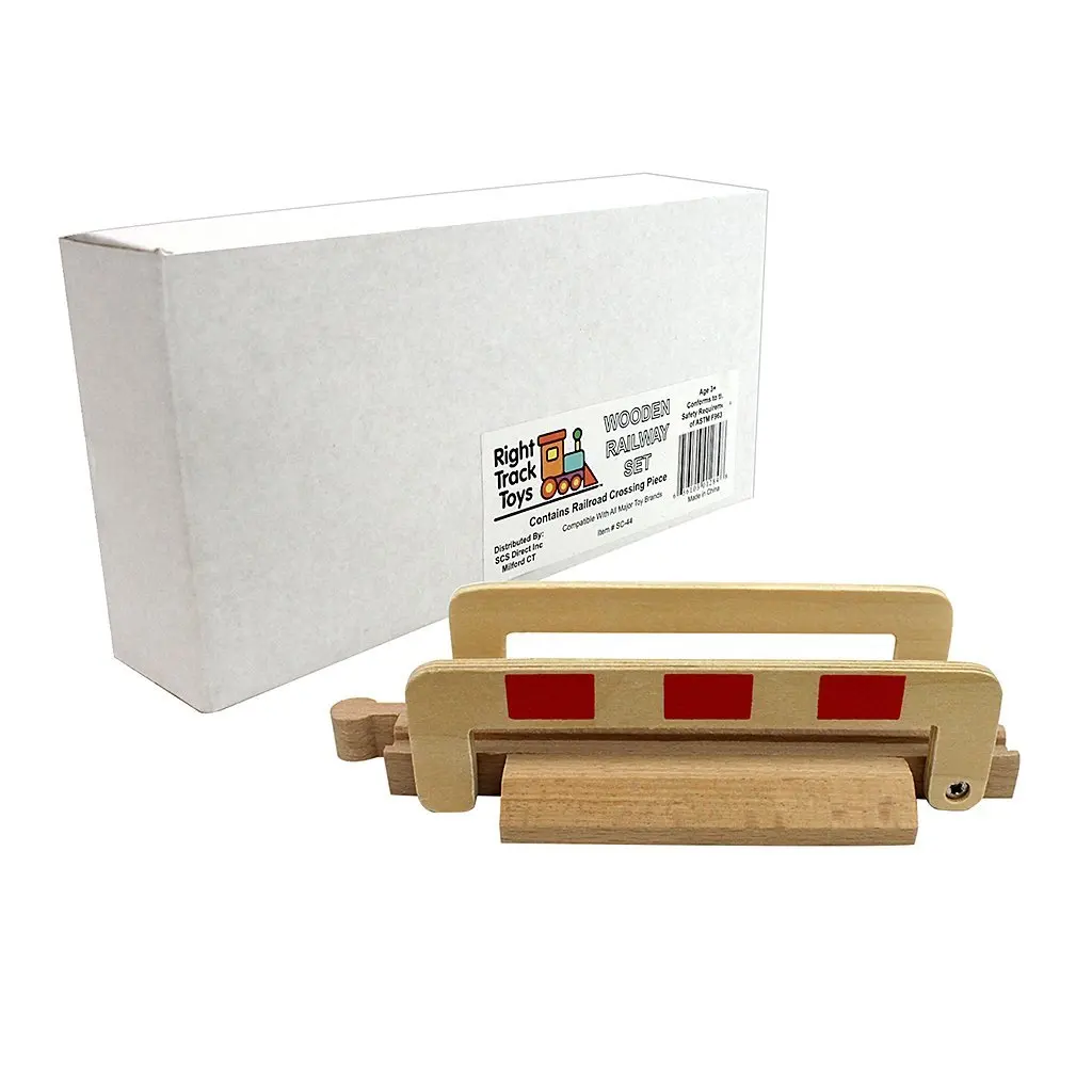 wooden railway crossing