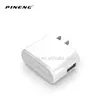 Portable white 2 pin din plug adapter 2A Output usb Wall Charger plug