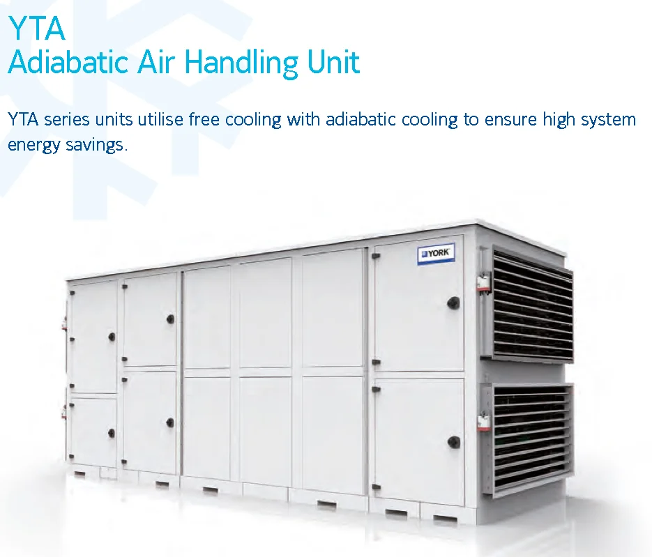 York Yta Adiabatic Air Handling Unit Ahu Industrial Hvac System