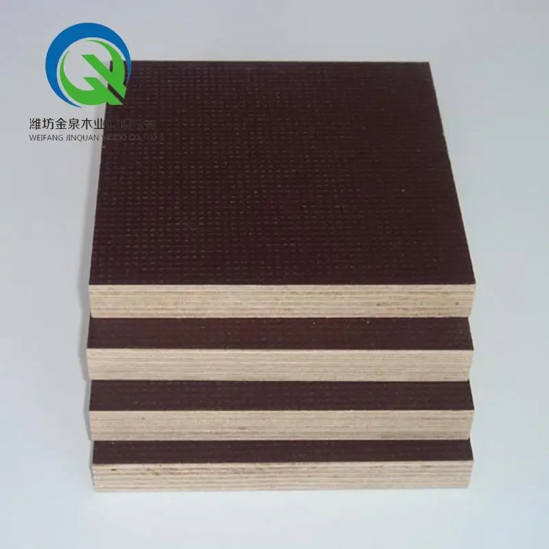
18mm Black Film Faced Plywood / Concrete Formwork / Construction Material 