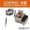 WTA 200 Degree Celsius High Evaluation Thermostat Capillary For Hot Water Boiler With CQC CE Certificate
