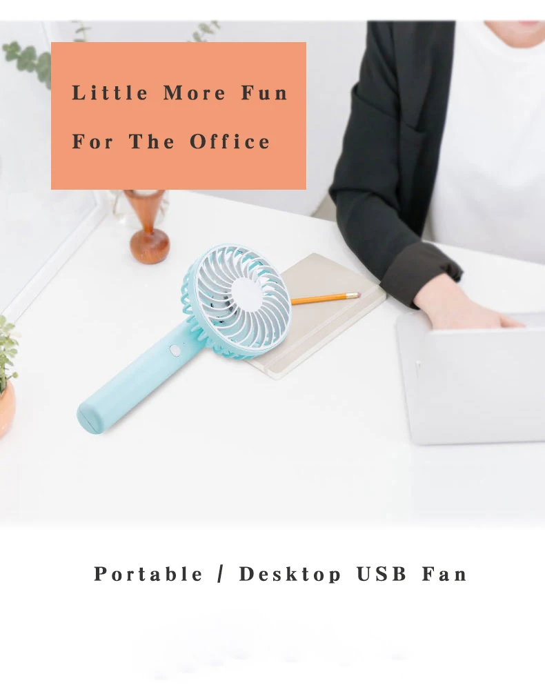 2018 new product household rechargeable USB power desktop portable usb fan