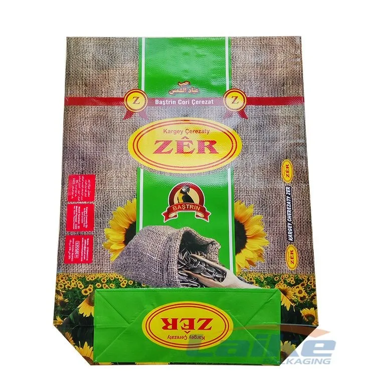 100% Virgin Bopp Laminated 10kg 25kg 50kg Sunflower Seed PP Woven Packing Bags Agricultural Seed Packaging Bag