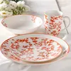 various composition porcelain dinner setting