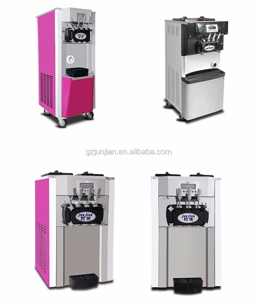 Guangzhou Manufacture Making Mobile Soft Commercial Ice Cream Machine