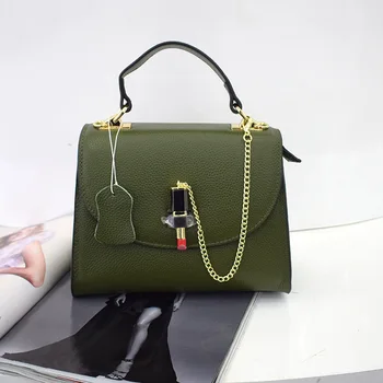 Lipstick Lock Women S Designer Handbag 2017 Latest Fashion Leather Lipstick Lock Women S Designer Handbag 2017 Latest Fashion Leather Bag Las