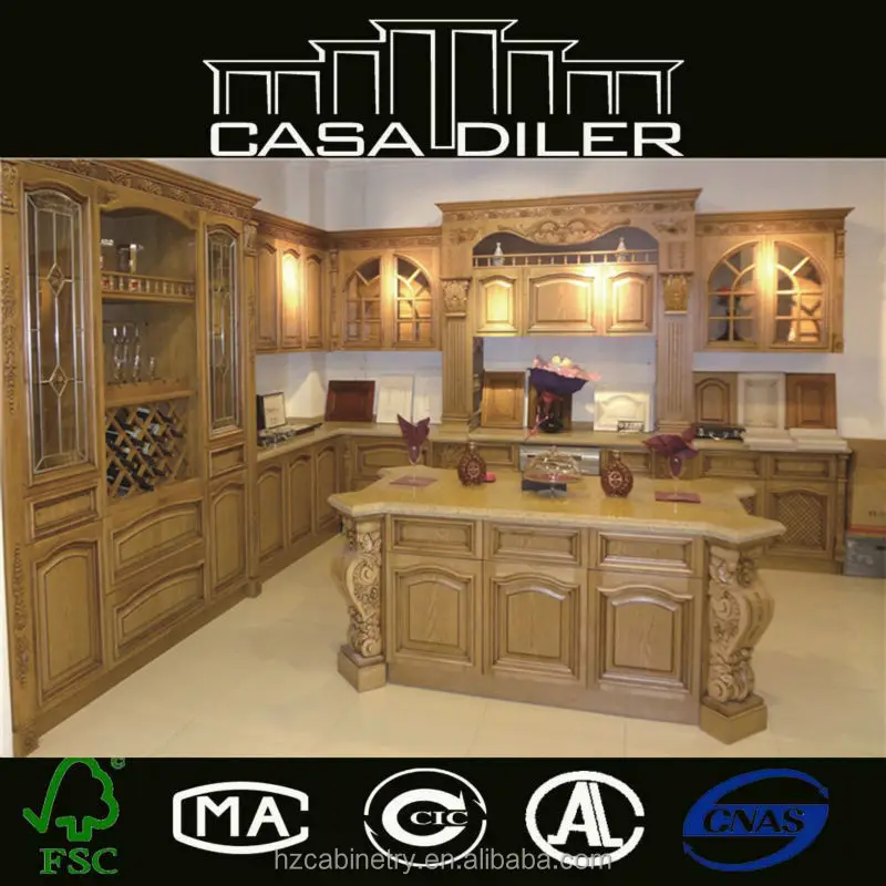 Armarios de madera de cerezo cocina venta caliente mueble cocina ...