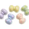 Resin Beautiful Bowtie Cabochons Cute Flatback Polka Dot Cabs Resin Bow Charms DIY Hair Accessories Jewelry Making
