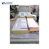 Easy Construction And Shorter Time aluminium rockwool insulation sandwich panel fireproof