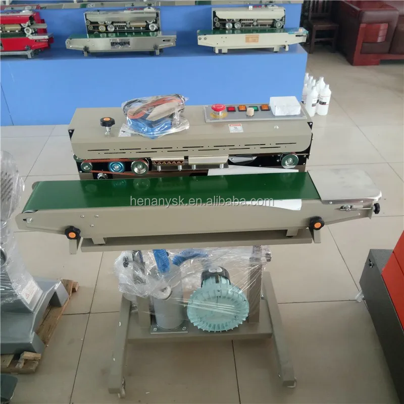 Vertical Packing Sealing Machine Automatic Printing Words New Air Filling Chips Continuous Sealer Price for Sell