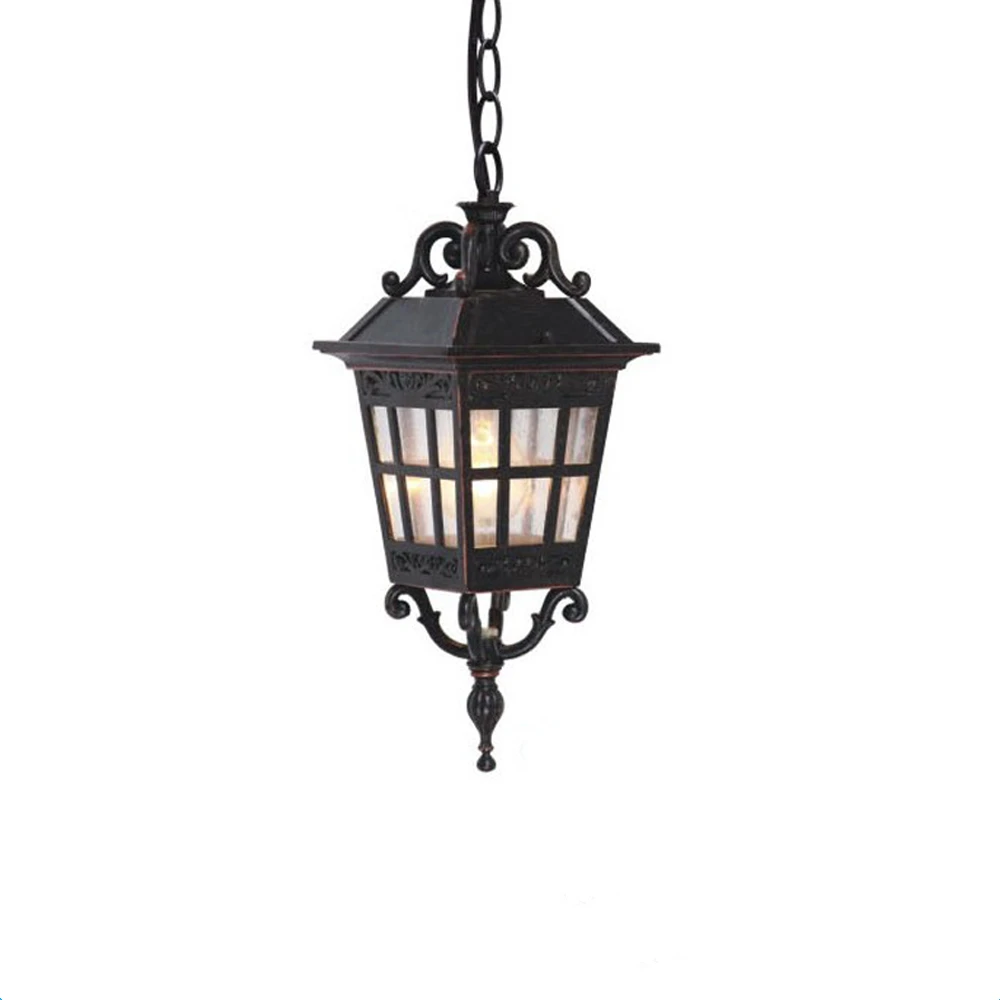 Modern Outdoor Fancy Decorative Hanging Light Glass Aluminum Hanging