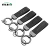 Car Key Holder Key Rings Key Chain Hand Leather Horseshoe Buckle Keychain Car Keyring Gift Auto Accessory For Audi Sline RS AMG