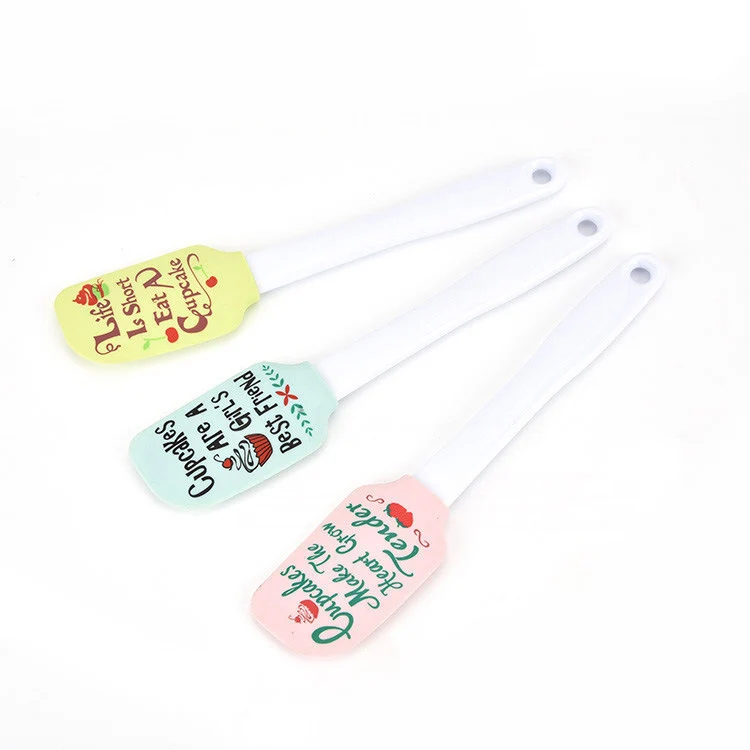 Cake tools Silicone Cream Butter Cake Spatula Mixing Batter Scraper Brush Butter Mixer Cake Brushes Baking Tool Kitchenware