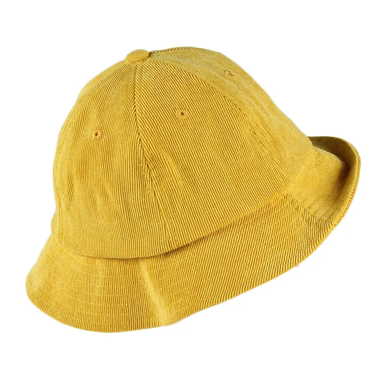 Custom Cheap Baby Corduroy Yellow Bucket Hat Buy Fancy Baby Hats
