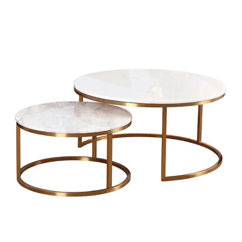 Modern Design Metal Base Marble Coffee Table Set - Buy Modern Design ...
