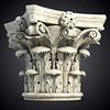 classical Corinthian order style stone marble column for building hotel tower decoration