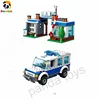 Puzzle police blocks games for kids constructor Forest Police Department Prevention of forest crime brick games set toys PA01015