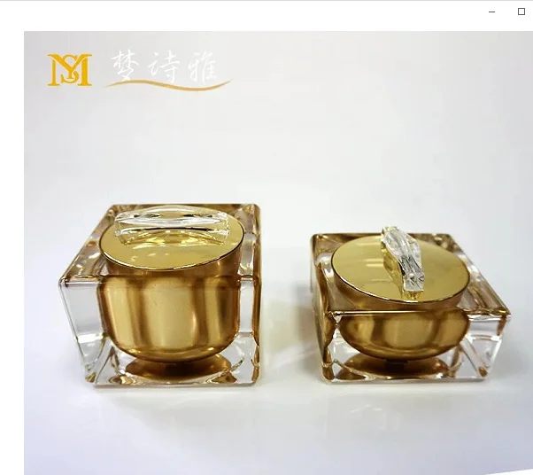 luxury fancy face cream crown acrylic cosmetic jars cream jar