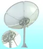 c band 6 feet (180cm) prime focus satellite dish antenna pole mount