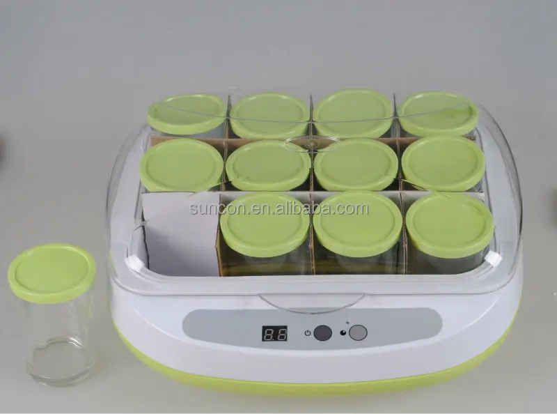 White And Green Yogurt Maker 12 Cups Buy 12 Cups Yogurt Maker,2.2l
