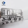 High quality customized electroplated sticker logo and metal aluminum label aluminum sticker label