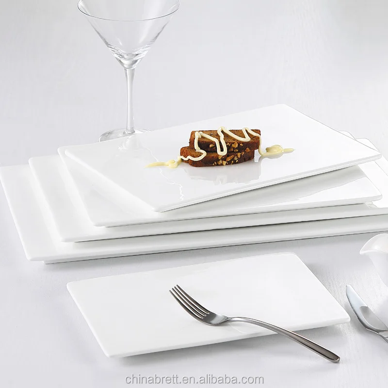 Whole Flat Rectangle Ceramic Dishes Plates For Using Buffett