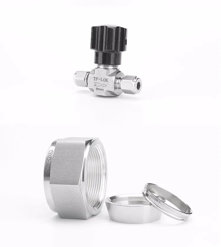 Two Way Vacuum Double Ferrule Needle Valve Buy Vacuum Needle Valve