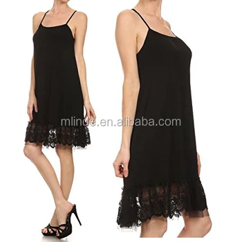 lace bottom slip dress