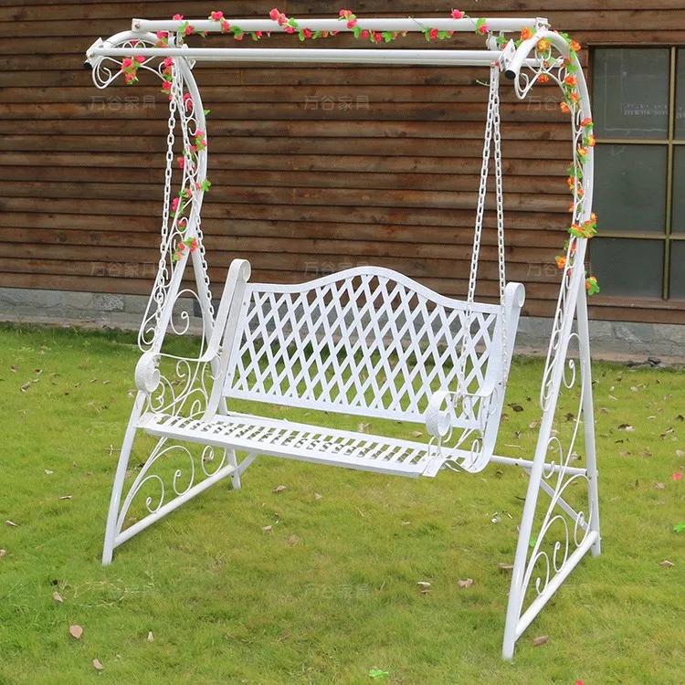 5 Foot Black Wrought Iron Porch Swings With Stand Buy Black Wrought