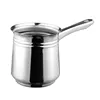best quality 720ml stainless steel milk coffee warmer with PP handle cooking pot saucepan coffee latte art turkish coffee pot