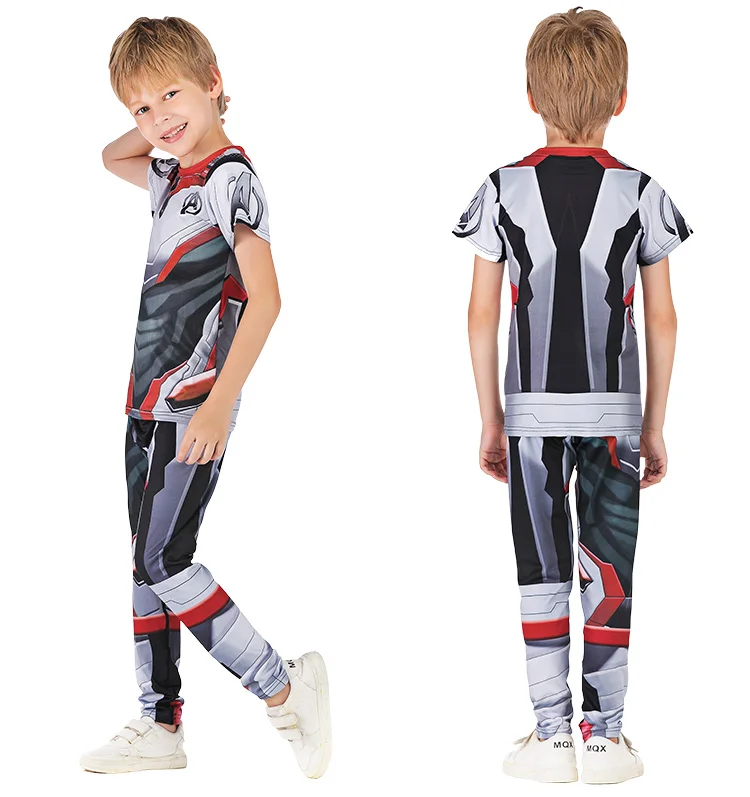 Kids superhero costume custom t shirt marvel t shirts superhero sports suit kids