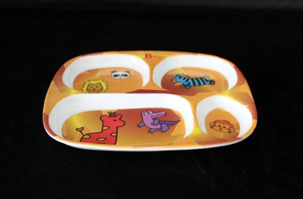 9.2inch melamine little bear plate